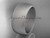 Platinum matte finish traditional 9mm wide wedding band WB50109G