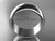 Platinum traditional 10mm wide wedding band WB501010G