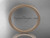 14k rose matte finish gold comfort fit wedding band 2mm WB50202G
