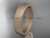 matte finish 14k rose gold 5mm  comfort fit ring WB50205G