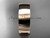 14k rose gold comfort fit wedding band 7mm WB50207G