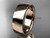 14k rose gold comfort fit wedding band 7mm WB50207G