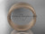 14k rose matte finish gold comfort fit wedding band 7mm WB50207G