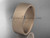 14k rose matte finish gold comfort fit wedding band 7mm WB50207G