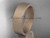 14k rose matte finish gold comfort fit wedding band 6mm WB50306G