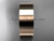 14k rose gold plain 8mm wide wedding band WB50308G