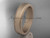 14k rose matte finish gold Milgrain 5mm wide wedding band WB50405G