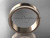 14k rose gold Milgrain 7mm wide wedding band WB50407G