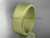 14k yellow matte finish gold Milgrain 8mm wide wedding band WB50408G