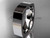 Platinum square 6mm wide wedding band WB50606G