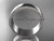 Platinum plain Milgrain 8mm wide wedding band WB50508G