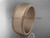 14k rose matte finish gold plain Milgrain 8mm wide wedding band WB50508G 14k rose matte finish gold plain Milgrain 8mm wide wedding band WB50508G
