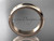 14k rose gold plain 4mm wide engagement rings for men WB50704G