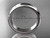 Platinum plain 4mm wide engagement rings for men WB50704G