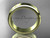 14k yellow gold plain 5mm wide engagement rings for men WB50705G
