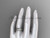 Platinum matte finish plain 5mm wide engagement rings for men WB50705G