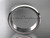 Platinum matte finish plain 5mm wide engagement rings for men WB50705G