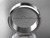 Platinum plain 7mm wide engagement rings for men WB50707G