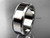 Platinum plain 7mm wide engagement rings for men WB50707G