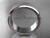 Platinum matte finish plain 7mm wide engagement rings for men WB50707G