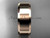 14k rose gold plain 8mm wide engagement rings for men WB50708G 14k rose gold plain 8mm wide engagement rings for men WB50708G