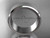 Platinum matte finish plain 8mm wide engagement rings for men WB50708G