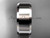Platinum plain 9mm wide engagement rings for men WB50709G