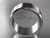 14k white gold plain 10mm wide engagement rings for men WB50710G
