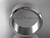 Platinum matte finish plain 10mm wide engagement rings for men WB50710G