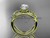 14kt yellow gold celtic trinity knot engagement set CT770S