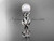 Celtic trinity knot Platinum pearl leaf engagement ring CTP7522 Celtic trinity knot Platinum pearl leaf engagement ring CTP7522