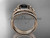 Flawless Double Matching Band Wedding Set, 14kt Rose Gold Black Diamond Celtic Engagement Ring, Dimond Wedding Band CT7126S Flawless Double Matching Band Wedding Set, 14kt Rose Gold Black Diamond Celtic Engagement Ring, Dimond Wedding Band CT7126S