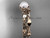 Diamond Unique Pearl Wedding Set Ring 14kt Rose Gold Wedding Ring AP178S