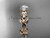 Moissanite Engagement Ring 14k rose gold modern engagement ring ADLR424