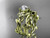 Moissanite Bridal Sets - Yellow Gold Wedding Set ADLR424S