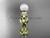 Pearl Engagement Rings 14kt yellow gold modern Flower engagement ring AP424