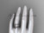 Pearl Wedding Sets 14kt white gold modern Flower engagement ring set AP424S
