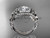 Celtic Wedding Ring Sets 14kt White Gold Diamond Celtic Trinity Knot Bridal Set CT7300S