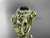 Double Band Black Diamond Ring for Women 14kt Yellow Gold Diamond Celtic Trinity Knot wedding ring Set CT7300S