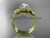 Unique 14kt yellow gold engagement set with a "Forever One" Moissanite center stone ADLR322S Unique 14kt yellow gold engagement set with a "Forever One" Moissanite center stone ADLR322S