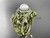 Double Band Pearl Halo Engagement Rings 14kt Yellow Gold Triquetra Celtic Bridal Ring Set CTP7300S