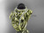 Black Pearl Double Band Halo Wedding Rings 14kt Yellow Gold Triquetra Celtic Bridal Ring Set CTBP7300S