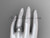 Leaf Diamond Pearl engagement and wedding ring set 14kt White Gold Celtic Trinity Knot Wedding Set CTP7326S