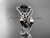Black Diamond Celtic Trinity Knot Engagement Ring Platinum Diamond Wedding Set CT7326S Black Diamond Celtic Trinity Knot Engagement Ring Platinum Diamond Wedding Set CT7326S
