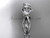 Unique platinum diamond wedding ring, engagement ring ADLR318