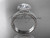 Vintage halo engagement rings Platinum diamond unique wedding set ADER95S