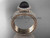 Black pearl diamond wedding sets 14kt rose gold awesome halo engagement ring ABP95S Black pearl diamond wedding sets 14kt rose gold awesome halo engagement ring ABP95S
