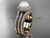 Pearl diamond wedding sets 14kt rose gold awesome halo engagement ring AP95S