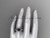 Black Cultured Pearl Wedding Set 14kt White Gold Diamond Leaf Engagement Ring ABP317S