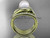 Pearl Double Rings Wedding Set 14kt Yellow Gold Diamond Leaf Engagement Ring AP317S